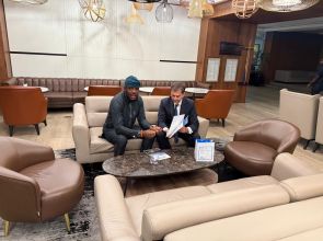 Fagade Hosts UN Tourism Secretary-General Candidate, Harry Theoharis, in Strategic Talks to Unlock Africa’s Tourism Potential through Mission 100