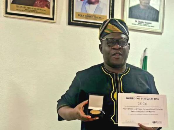 NFVCB RECEIVES WHO DIRECTOR-GENERAL SPECIAL AWARD FOR LEADERSHIP IN TOBACCO CONTROL IN ENTERTAINMENT MEDIA